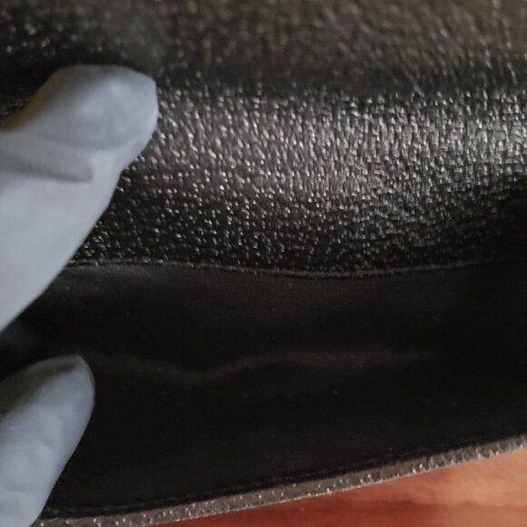 New Gucci Black Canvas Compact Wallet - Picture 9 of 15